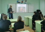 Для учащихся Краснодарского политехнического техникума прошла лекция по профилактике заболевания COVID-19