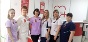 Медицинские работники Кубани поддержали Всероссийскую акцию «Георгиевская ленточка» 